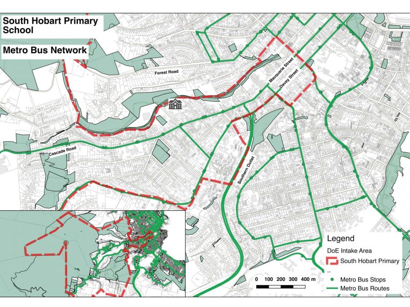 South Hobart Bus Network