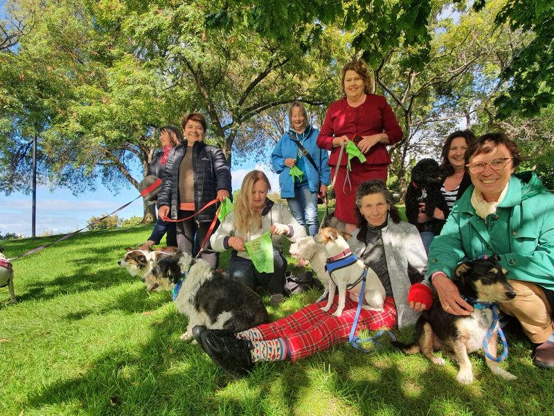 Lord Mayor Anna Reynolds with Hobart Dog Walking Association