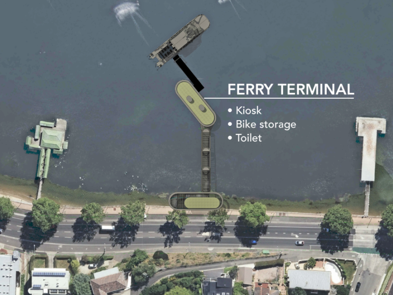 Ferry Terminal Artists Impression, Lord Beach
