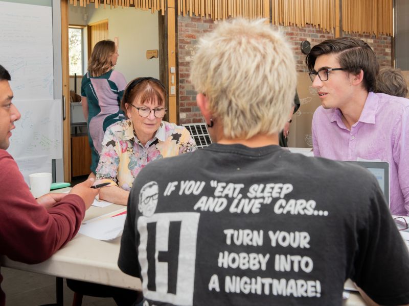 Solomon, Maggie, Josh and Toby